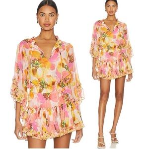 Misa Los Angeles Ximena Dress in Golden Poppy Mix Size Medium